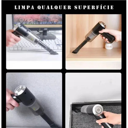 Mini Aspirador de Pó Portátil Sem Fio