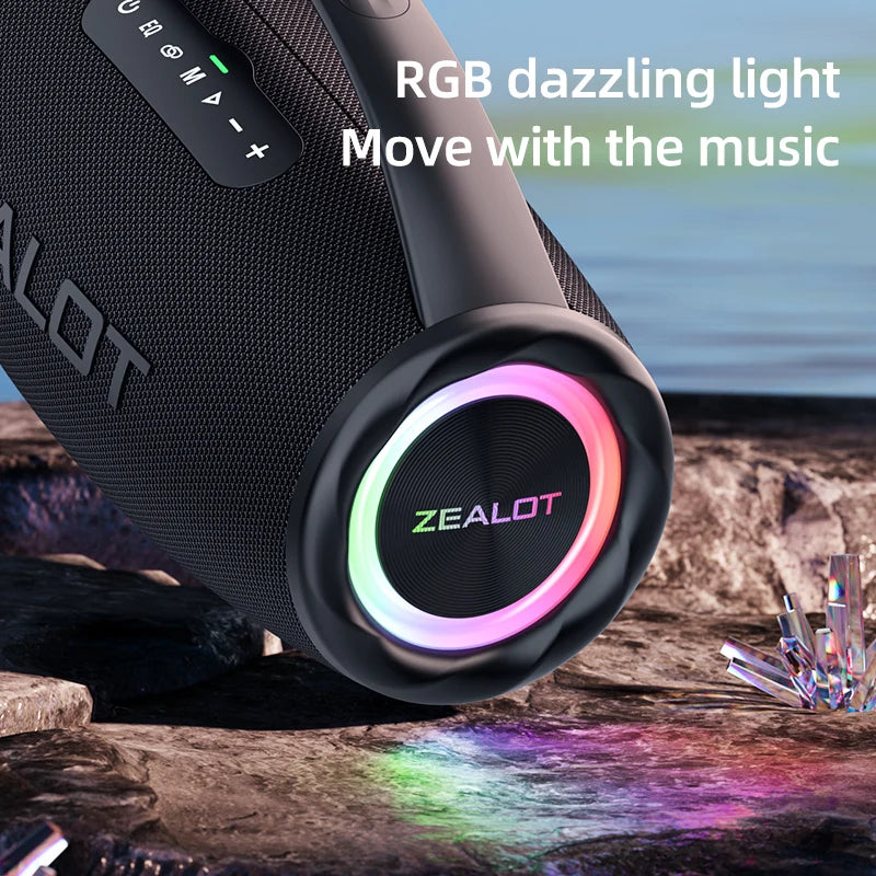 Caixa de Som Boombox - ZEALOT-S97 80W Bluetooth