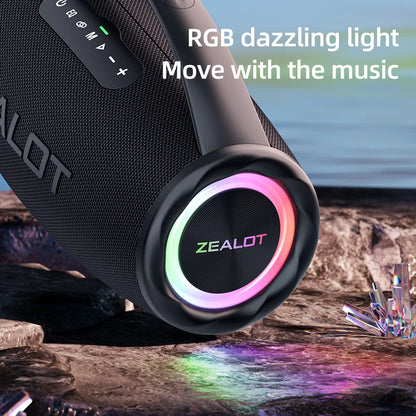 Caixa de Som Boombox - ZEALOT-S97 80W Bluetooth