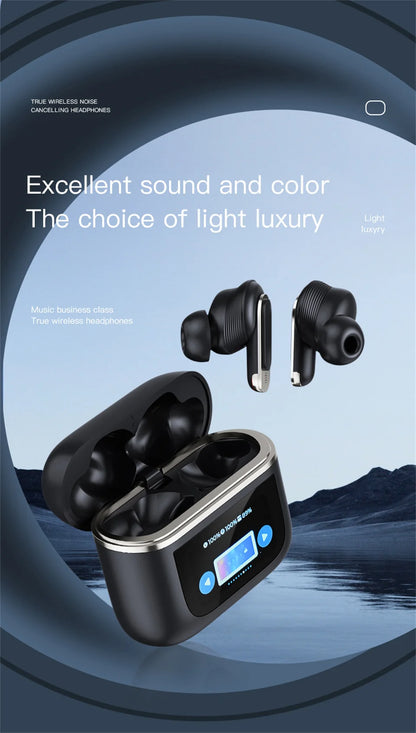 Fone de Ouvido Bluetooth com Tela Touch