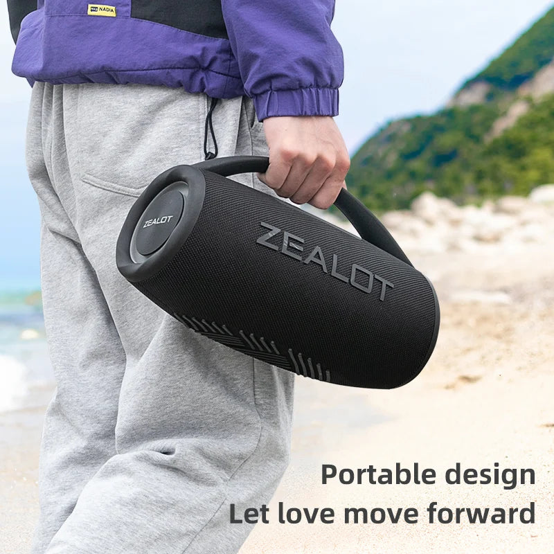 Caixa de Som Boombox - ZEALOT-S97 80W Bluetooth