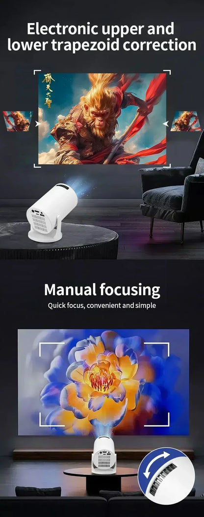 Projetor Portátil HY300 Smart 4K