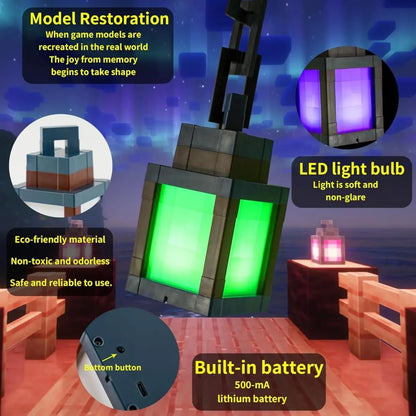 Luminária Lampião Minecraft