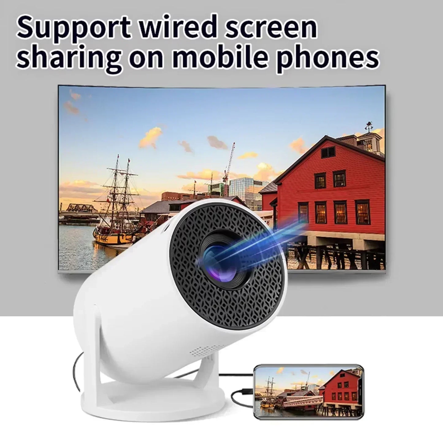 Projetor Portátil HY300 Smart 4K