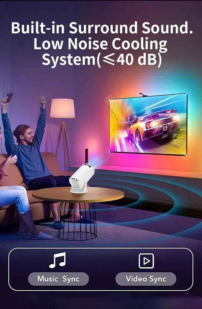 Projetor Portátil HY300 Smart 4K