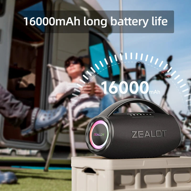 Caixa de Som Boombox - ZEALOT-S97 80W Bluetooth